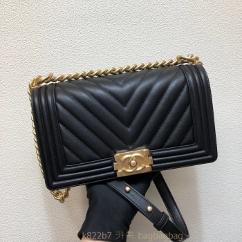샤넬 CHANEL 캐비어 보이백 Leboy 25CM