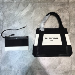 발렌시아가 BALENCIAGA 네이비 카바스 토트백 스몰