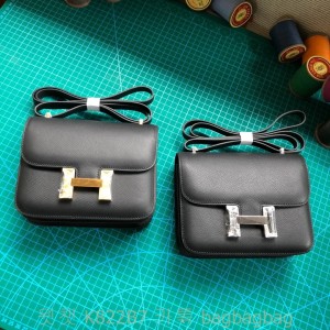 에르메스 HERMES 콘스탄스  epsom가죽  금장 은장