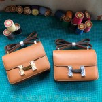 에르메스 HERMES 콘스탄스 epsom가죽 금장 은장