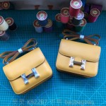 에르메스 HERMES 콘스탄스 epsom가죽 금장 은장