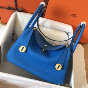 에르메스 HERMES 린디 Lindy Togo가죽 금장 은장