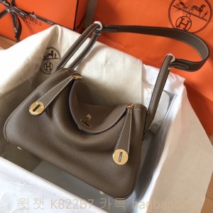 에르메스 HERMES 린디 Lindy Togo가죽 금장 은장
