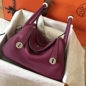 에르메스 HERMES 린디 Lindy Togo가죽 금장 은장