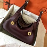 에르메스 HERMES 린디 Lindy Togo가죽 금장 은장