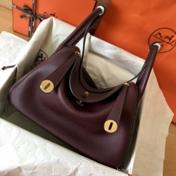 에르메스 HERMES 린디 Lindy Togo가죽 금장 은장