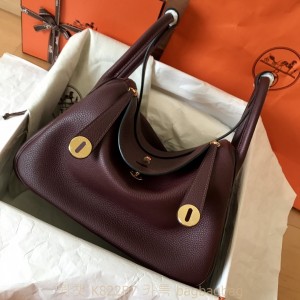 에르메스 HERMES 린디 Lindy Togo가죽 금장 은장