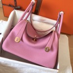 에르메스 HERMES 린디 Lindy Togo가죽 금장 은장