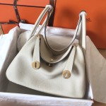 에르메스 HERMES 린디 Lindy Togo가죽 금장 은장