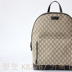 구찌 GUCCI 슈프림 레더 백팩 406370