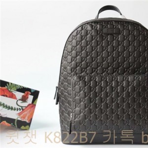 구찌 GUCCI 슈프림 레더 백팩 406370