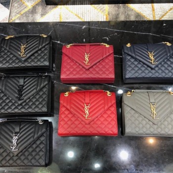   입생로랑 YSL 487206 24CM 마틀라세 엔벨로프 백 미듐 600185