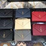 입생로랑 YSL 엔벨로프 마틀라세 라지 숄더백 487206 487198