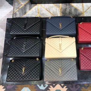 입생로랑 YSL 엔벨로프 마틀라세 라지 숄더백 487206 487198
