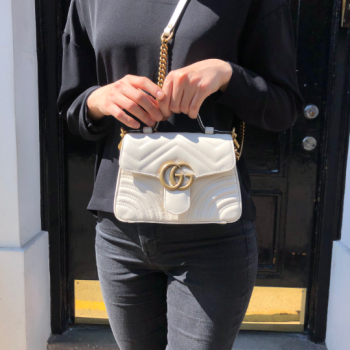 구찌 GUCCI GG 마몽 미니 탑 핸들 백 547260