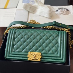 샤넬 CHANEL 캐비어 보이백 Leboy 25CM