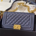 샤넬 CHANEL 캐비어 보이백 Leboy 25CM