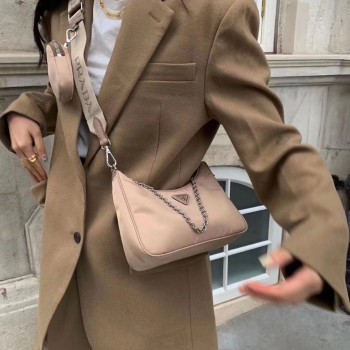 프라다 PRADA 리에디션 나일론 호보백 1BH204