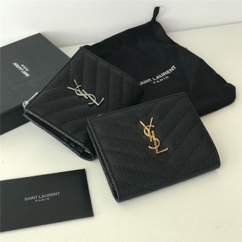 입생로랑 YSL 반지갑 은장/금장