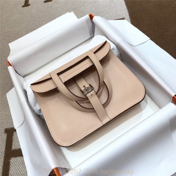 에르메스 HERMES 미니 할잔백 Swift가죽 금장 은장 22cm