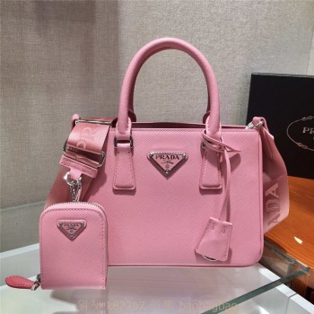 프라다 PRADA 사피아노 럭스 미니 가죽 토트백 1BA296