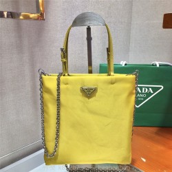 프라다 PRADA 나일론 체인 토트백 1BA252