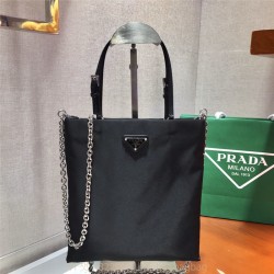 프라다 PRADA 나일론 체인 토트백 1BA252
