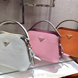 프라다 PRADA 마티네 사피아노 가죽 스몰 숄더백 토트 탑핸드백1BA282