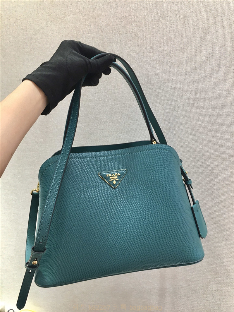 프라다 PRADA 마티네 사피아노 가죽 스몰 숄더백 토트 탑핸드백1BA282