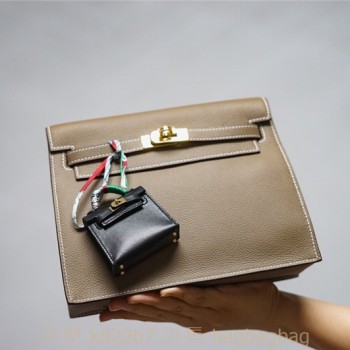 에르메스 HERMES 켈리백 Kelly Togo가죽 금장 은장