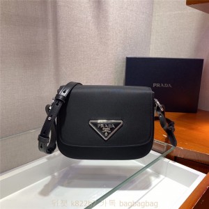 프라다 PRADA 아이덴티티 나일론 및 가죽 숄더백 1BD263