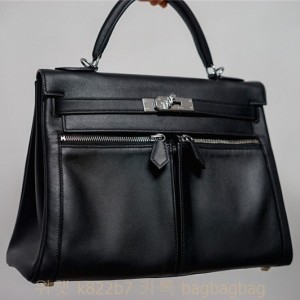 에르메스 HERMES Lakis Kelly  32cm 금장 은장