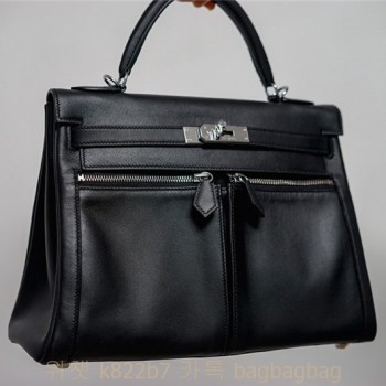 에르메스 HERMES Lakis Kelly  32cm 금장 은장