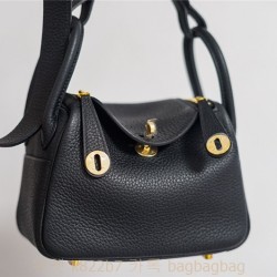에르메스 HERMES 린디 Mini Lindy Togo가죽 금장 은장