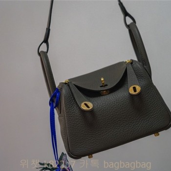 에르메스 HERMES 린디 Mini Lindy Togo가죽 금장 은장