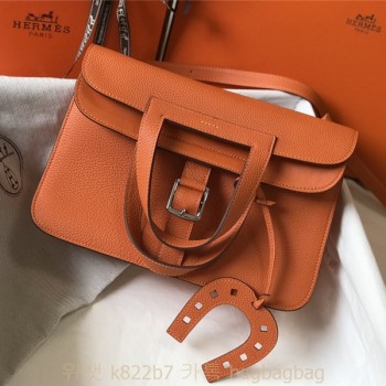 에르메스 HERMES 할잔백 togo가죽 금장 은장 30cm