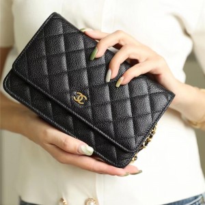 샤넬 CHANEL WOC 체인 크로스백 금장/은장