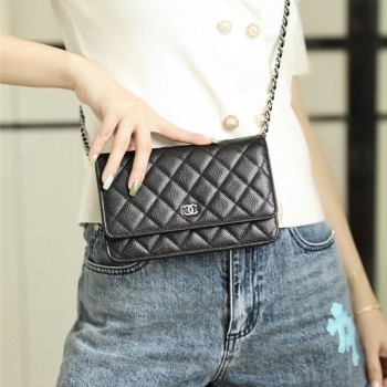 샤넬 CHANEL WOC 체인 크로스백 금장/은장