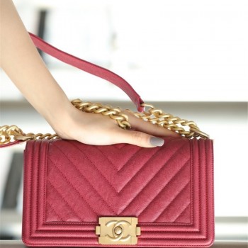 샤넬 CHANEL 캐비어 보이백 Leboy 25CM