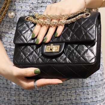 샤넬 CHANEL 빈티지 은장 금장 플랩백 20CM