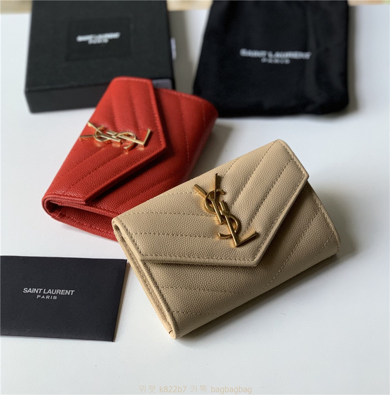 입생로랑 YSL 414404  모노그램 엔벨로프  카드지갑