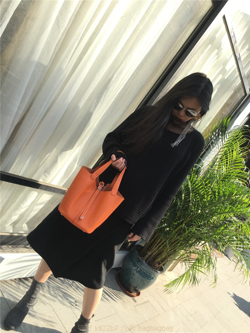 에르메스 HERMES 피코탄백 Togo가죽 18cm/22cm