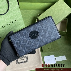 구찌 인터로킹 G 지퍼 장지갑 673003