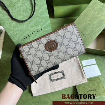 구찌 인터로킹 G 지퍼 장지갑 673003