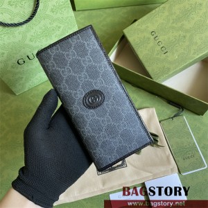 구찌 인터로킹 G 디테일의 장지갑 672947
