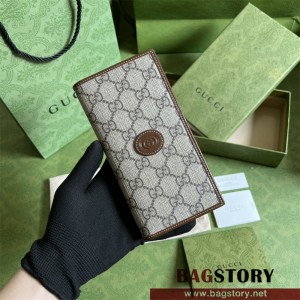 구찌 인터로킹 G 디테일의 장지갑 672947