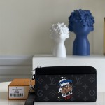 루이비통 모노그램 이클립스 코팅된 캔버스 코인 카드 홀더 M80932