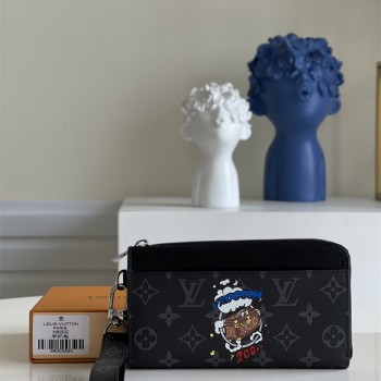 루이비통 모노그램 이클립스 코팅된 캔버스 코인 카드 홀더 M80932