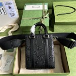 구찌 GG 수프림 G 엠보싱 미니 토트 백   696010