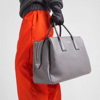 프라다 PRADA 남성 남자 2VC035 심플 로고 디테일 트래블 토트백